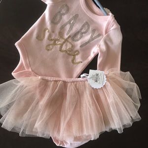 Baby sister onesie with matching tutu.